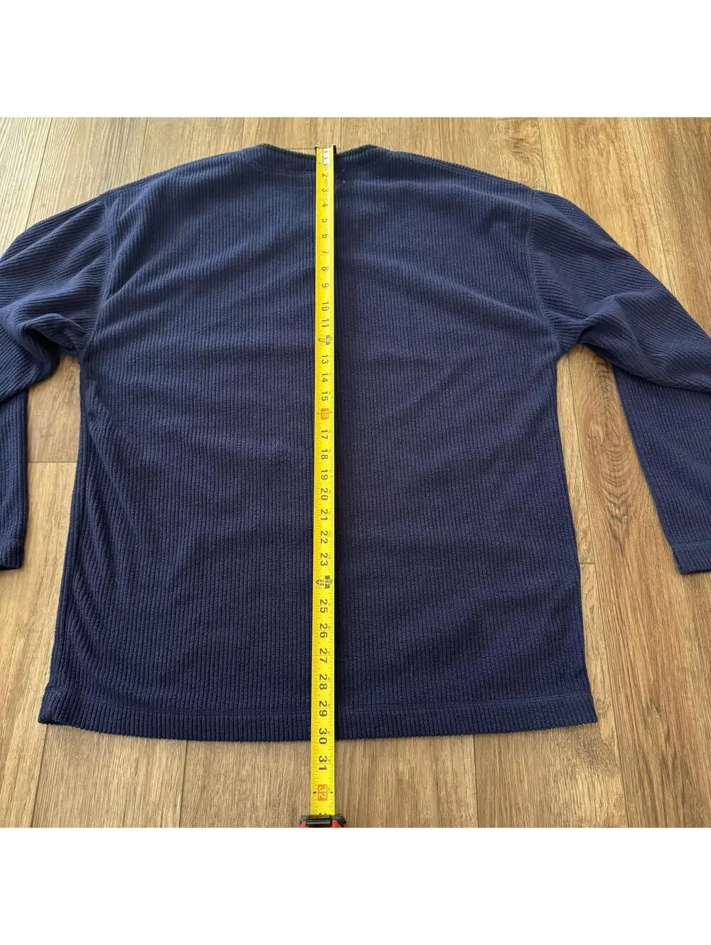 Vtg 90s Big Dogs Navy Blue Ribbed V-Neck Pullover Large